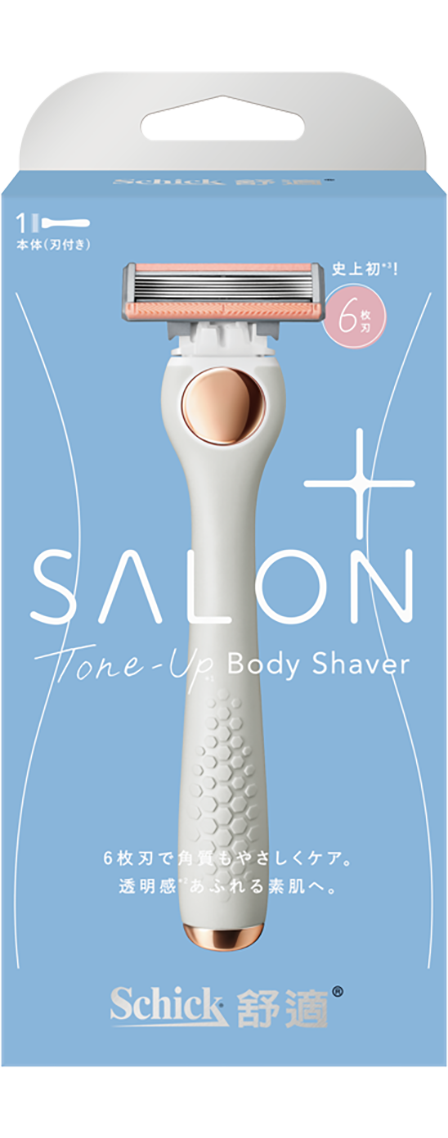 Salon Plus Tone-Up-舒綺 極 去角質亮膚仕女除毛刀 敏感肌用